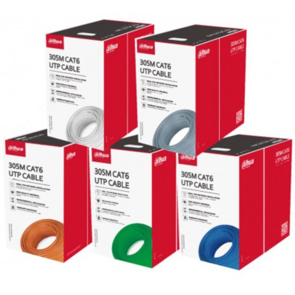 DH-PFM920I-6UN-C-1 Cable UTP INTERIOR CAT6 100% Cobre /Caja de 305m, Cobre libre de oxígeno (OFC) con alta pureza (~99.97 %) - Imagen 1