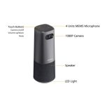 Cámara Dahua USB todo en uno 1080P,2MP / FHD a 30fps, gran angular de 100° reducción de ruido digital 3D,Procesamiento de voz multidimensional, presenta más naturaleza, voz abundante y clara,Algoritmo de matriz omnidireccional de 4 micrófonos, captación de sonido de 360° y 4mts (radio),Admite reducción de ruido AI/AEC/ANS/AGC; Suprima eficazmente - Imagen 3