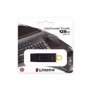 Memoria USB KINGSTON 128GB 3.2 Gen1 DataTraveler Exodia COLOR Negro + Amarillo