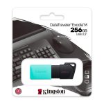 Usb Kingston 256GB 3.2 Gen1 DataTraveler Exodia M (Black + Teal) - Imagen 4