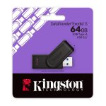 Usb kingston 64GB 3.2 DataTraveler Exodia S (Black/Black) - Imagen 3