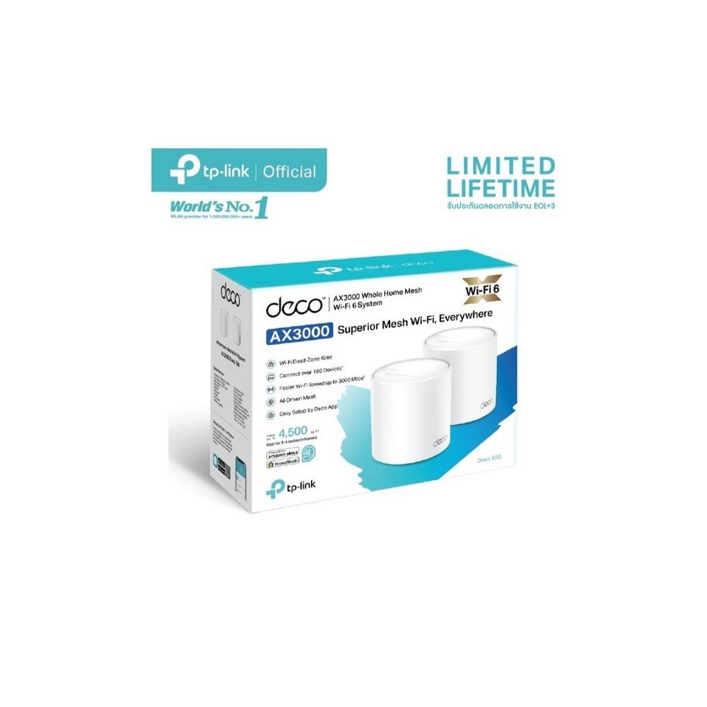 Deco20X50282-pack29_2 Router TPLINK Sistema WiFi 6 en malla para todo el hogar AX3000 Paquetes de dos - Imagen 3