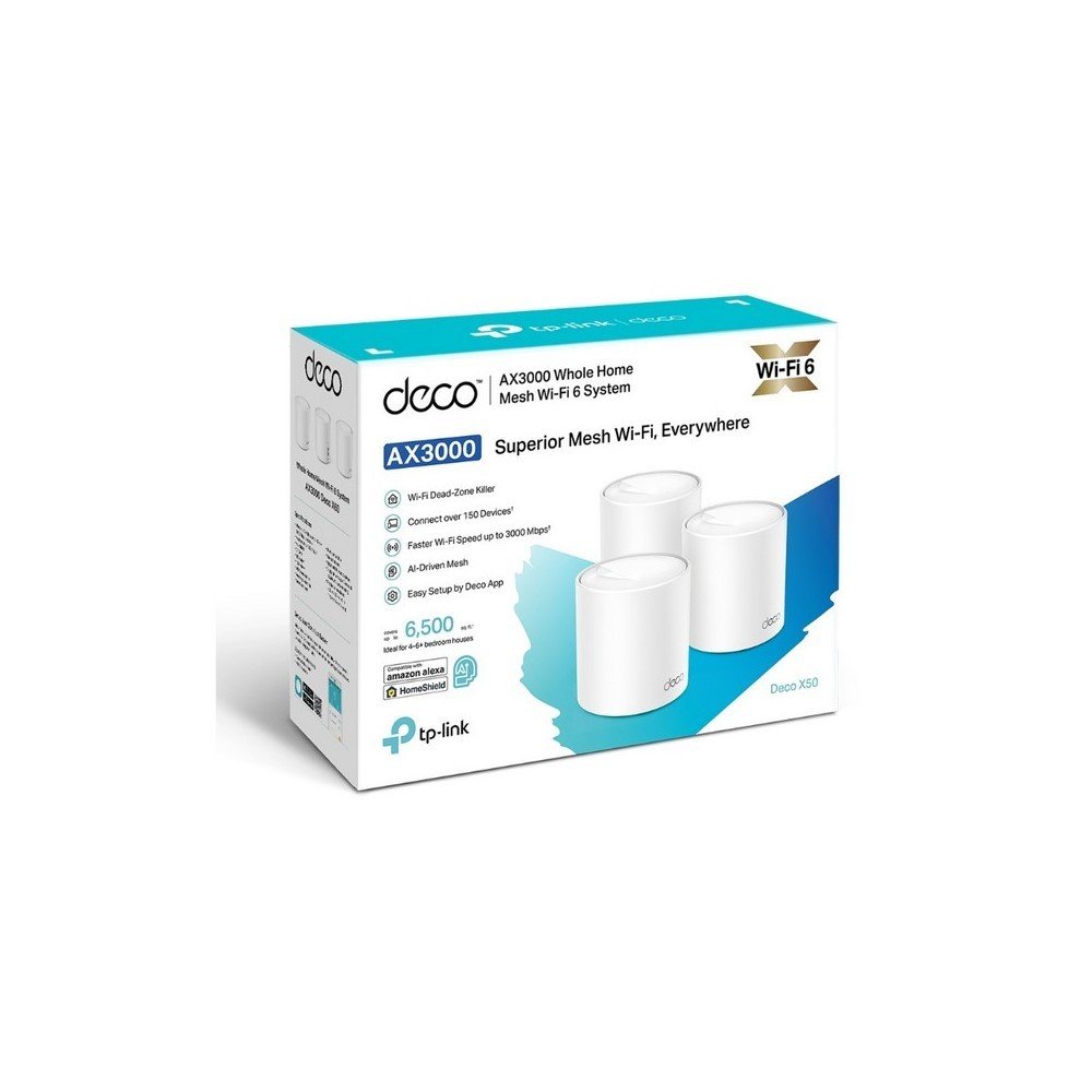 Deco20X50283-pack29_2 Router TPLINK Sistema WiFi 6 en malla para todo el hogar AX3000 Paquetes de tres - Imagen 3