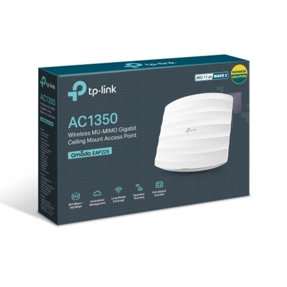 EAP225 Punto de Acceso Gigabit TPLINK Inalámbrico MU MIMO AC1350 de Montaje en Techo COLOR Blanco - Imagen 1