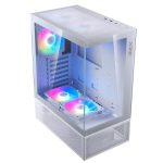 XPG INVADER X MINI, Blanco, ATX Torre Media, 3.5incx2, I/O:USB-Cx1, USBx2, HD Audiox1, Resetx1, Powerx1,Ventilador ARGB Invertido: (Topx2, Speratex2), Ventilador:(Rearx1), 2 Años de Garantía - Imagen 3