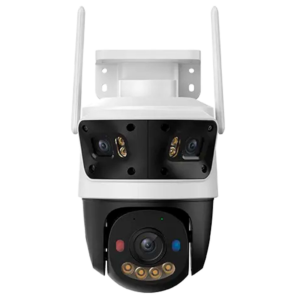 IPC-S7UN-11M0WED-3.6MM-1 CAMARA IP/PT 11MP CRUISER TRIPLE (2 LENTES FIJOS 3MP 3.6MM/1 LENTE PT 5MP 6MM) SMART COLOR/TRACK WI-FI 6 LUCES DE ADVERTENCIA/IP66,MICRO SD HASTA 1024GB. AUDI EN DOS VIAS - Imagen 1