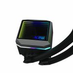 XPG LEVANTE II 360, Negro, diseño de Espejo Infinito, Velocidad: 800-2000 RPM, Ruido: 29.33 dBA, Flujo de aire: 58.91 CFM, TDP 300W a 84? y 340W a 95?, Rodamiento Hidráulico, Zócalo: Intel (LGA 1851/1700/1200/115x), AMD (AM5/AM4), Garantía de 5 Años - Imagen 3