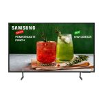 Televisor Pro Samsung BE43;Tamaño: 43", Resolución 3840X2160 4K UHD (16:9), Brillo 300 Nit, ,sintonizador digital terrestre DVB-T2,Características: uso 16 horas/día, altavoces 10Wx2 , WiFi, Bluetooth, RJ45,Entradas: HDMI 2.0 (3), HDCP 2.2, USB 2.0 (1), Smart tv , Garantía: 3 años