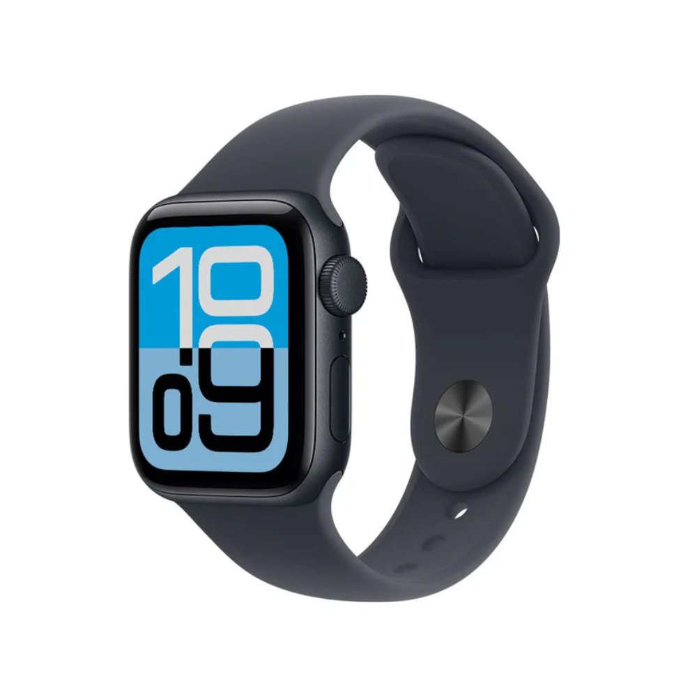 MEHN4AMA Apple Watch SE 3 GPS 44mm Midnight Aluminium Case with Midnight Sport Band - S/M - Imagen 1