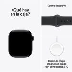 Apple Watch Series 11 GPS 42mm Jet Black Aluminium Case with Black Sport Band - S/M - Imagen 3
