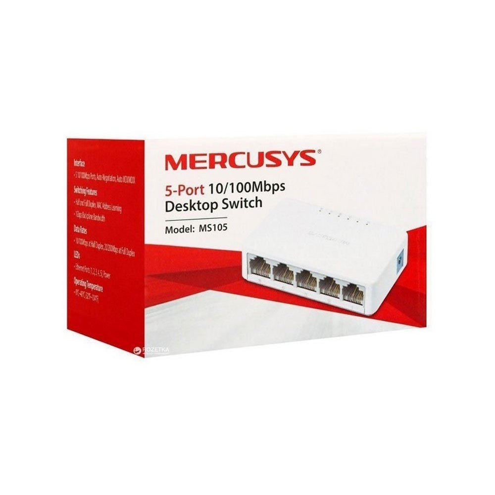MS105 Switch MERCUSYS 5 Puertos 10/100 - Imagen 1