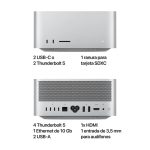 Mac Studio: Apple M4 Max chip with 14-core CPU, 32-core GPU, 36GB, 512GB - Imagen 3