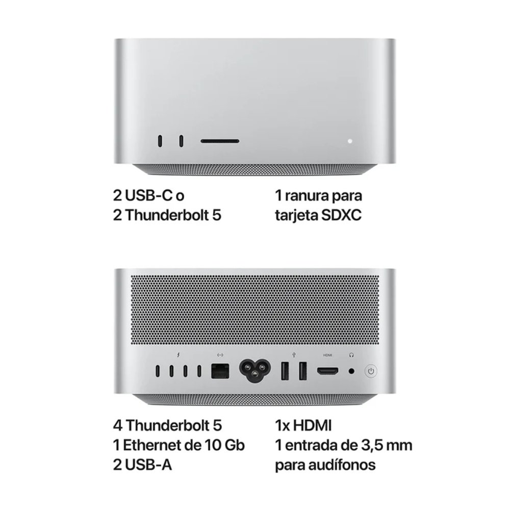 MU963LZA_2 Mac Studio: Apple M4 Max chip with 14-core CPU, 32-core GPU, 36GB, 512GB - Imagen 3