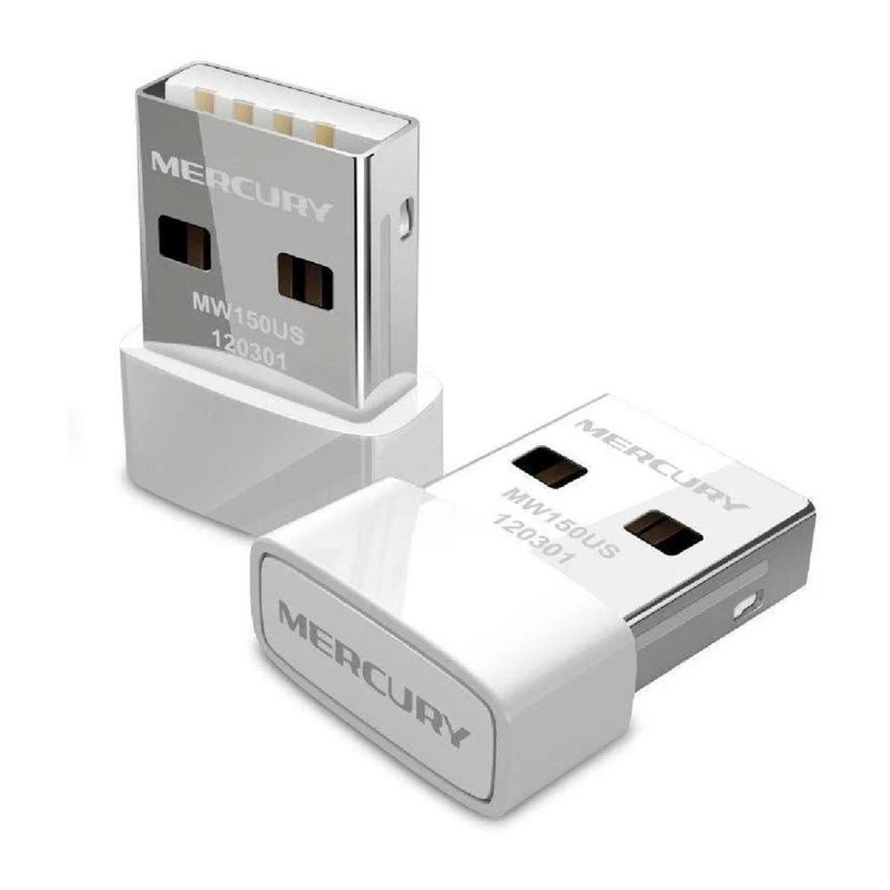 MW150US Adaptador Nano MERCUSYS USB 2.0 Inalámbrico de 150Mbps COLOR Blanco - Imagen 1