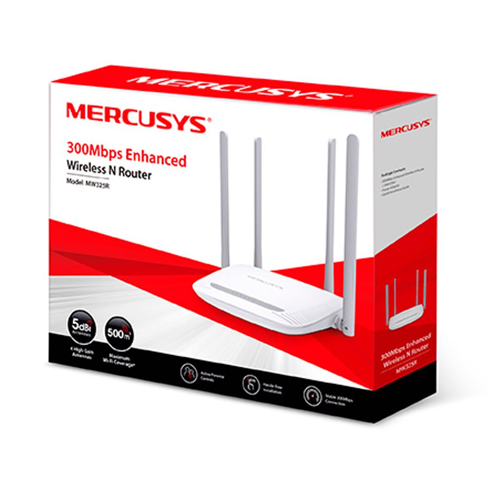 MW325R_3 Router MERCUSYS Inalambrico 300mbps COLOR Blanco - Imagen 4