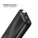 Power Bank Oraimo Cargador Pórtatil Batería 20000mah Traveler 4 Gris Oscuro - Imagen 3