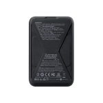 Power Bank Negra 10.000mAh magnetica, 1 Puerto tipo c entrada y salida - Imagen 3