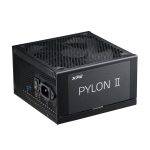 PYLON II, Negro, 80+, Bronce, No Modular, 750W, Soporta Tarjetas Gráficas NVIDIA RTX serie 50, ATX24x1, EPS 8x2, PCIE 6+2x2, 12v-2x6x1(450W), MOLEXx2, SATAx6, Capacitores TW de 105°C, 5 Años de Garantía
