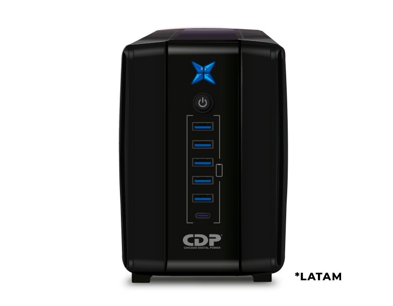 R-UPR1008 UPS CDP Interactiva, 1000VA/500W 8 Tomas - Imagen 1