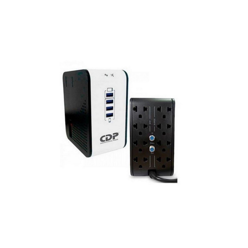 R2CU-AVR1008 Regulador CDP de Voltaje CDP, 1000VA/500W 8 Tomas de Salida Puerto USB - Imagen 1