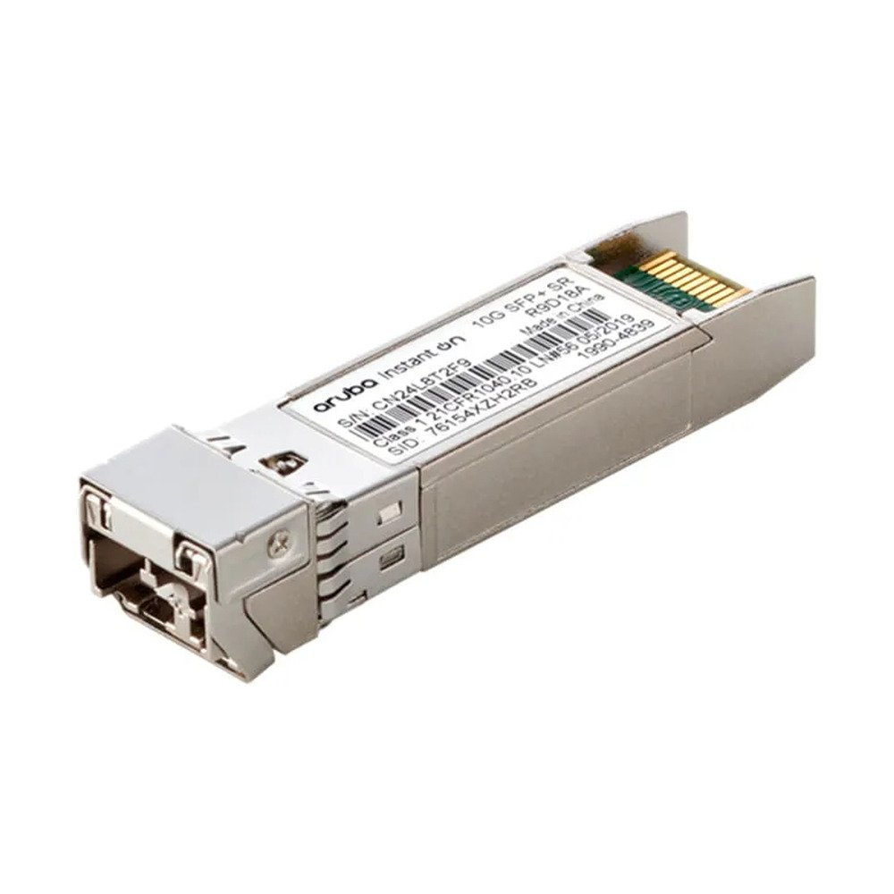 R9D18A Aruba IOn 10G SFP+ LC SR 300m MMF XCVR - Imagen 1