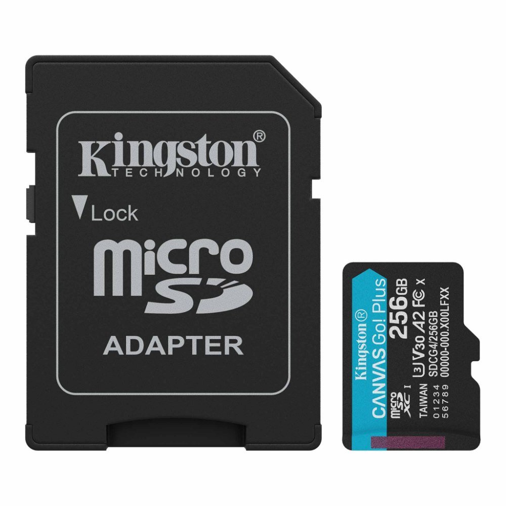 SDCG4256GB-3 Memoria micro sd 256GB Canvas Go Plus Gen4 200MB/s A2 U3 V30 Card + Adapter - Imagen 1