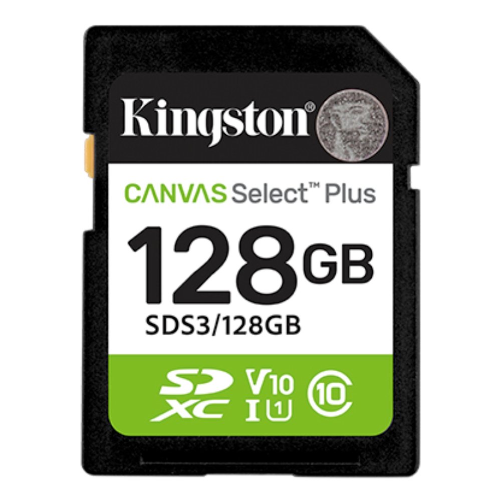 SDS3128GB Memoria SD 128GB Canvas Select Plus Gen3 150MB/s C10 UHS-I U1 V10 - Imagen 1