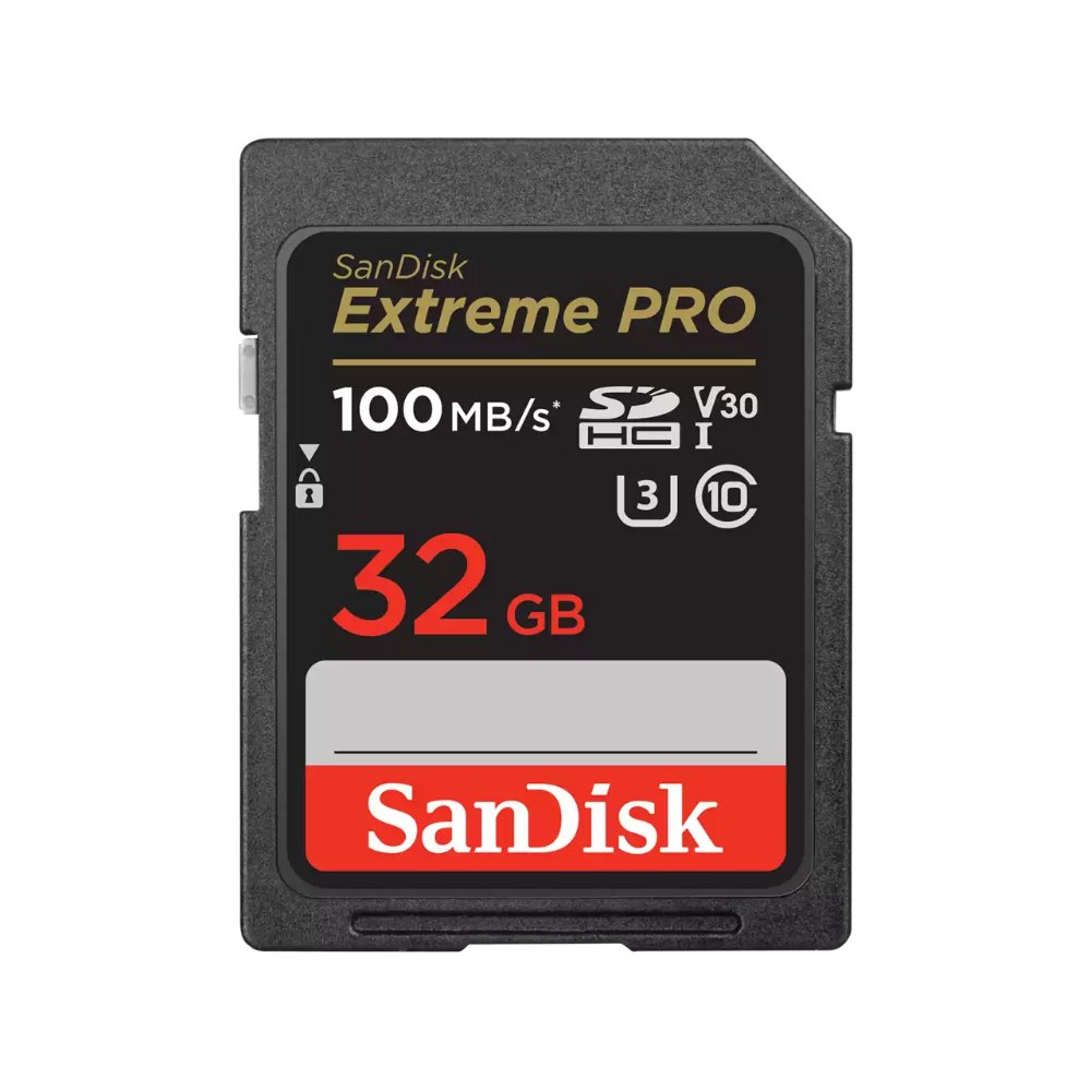 SDSDXXO-032G-GN4IN SanDisk Secure Digital Extreme PRO 32GB SDHC UHS-I Card 100 Mb/s C10,U3,V30 - Imagen 1