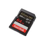 Tarjeta SD SanDisk Extreme PRO 64GB SDXC UHS-I Hasta 200 Mb/s C10,U3,V30 - Imagen 3