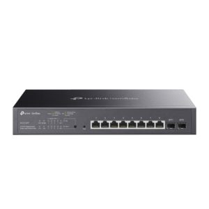 Switch administrable con 8 puertos Gigabit RJ45 PoE y 2 ranuras SFP, todos los puertos RJ45 admiten el estándar 802.3af / at (PoE +) con un presupuesto total de energía PoE de 150Watts y funciones útiles de administración de energía PoE. El conmutador proporciona un alto rendimiento, QoS de nivel empresarial, estrategias de seguridad útiles y funci