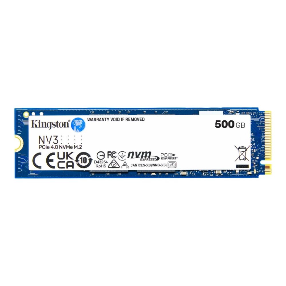 SNV3S500G-2 Unidad de estado solido ssd kingston 500G NV3 M.2 2280 PCIe 4.0 NVMe - Imagen 1