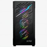 XPG STARKER AIR BTF, Negro, soporta placas base con diseño de conector inverso, Torre Media ATX, 2.5'' y 3.5'' pulgadas x2, I/O: USB-C x1, USB-A x2, Audio HD x1, control LED x1, Reinicio x1, Poder x1, Ventilador ARGB: 4 x Ventiladores de 120mm (Frontal x3, Trasero x1), Ventilador: (Trasero x1), 2 Años de Garantía - Imagen 2