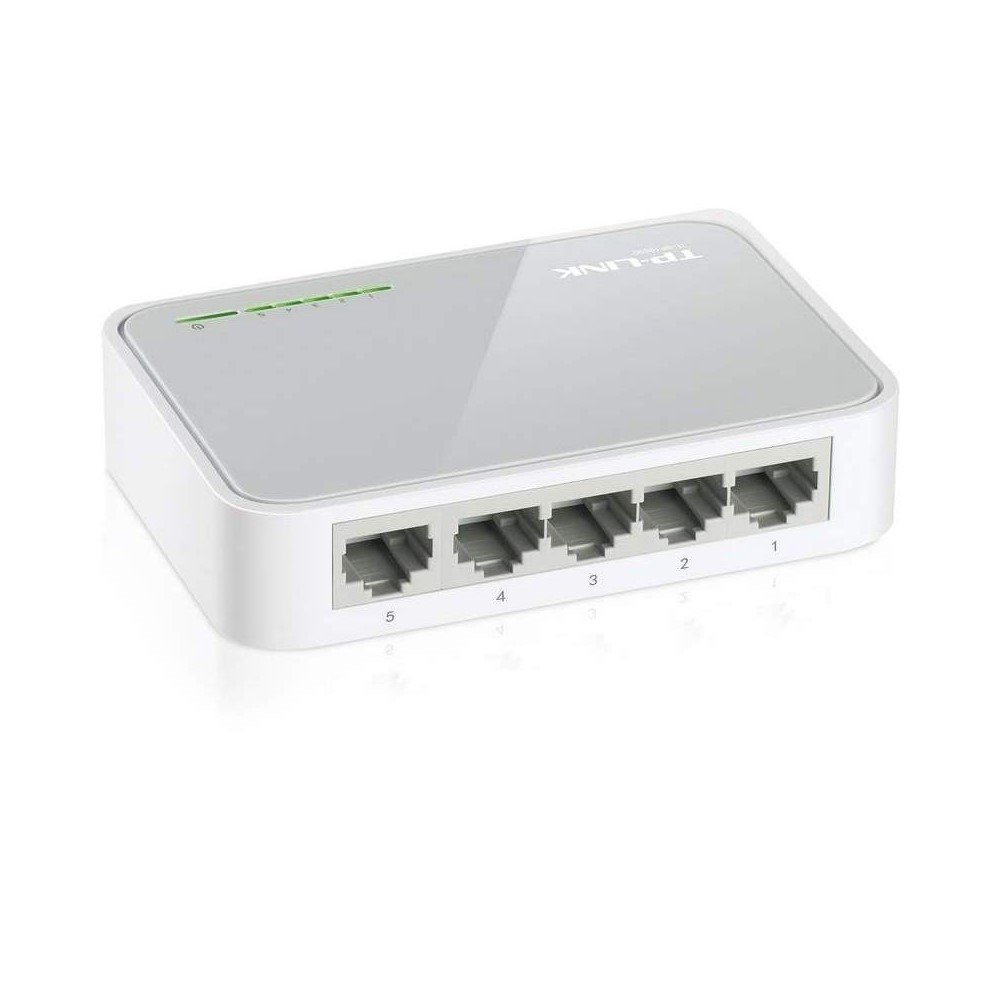 TL-SF1005D_3 Switch de Sobremesa TPLINK con 5 Puertos a 10/100 Mbps COLOR Blanco - Imagen 4