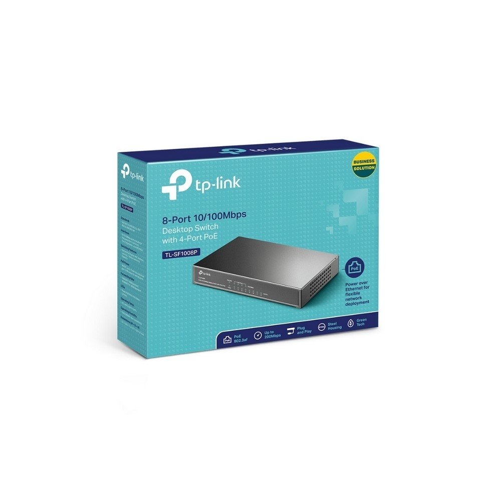 TL-SF1008P_3 Switch PoE de escritorio Gigabit de 8 puertos - Imagen 4
