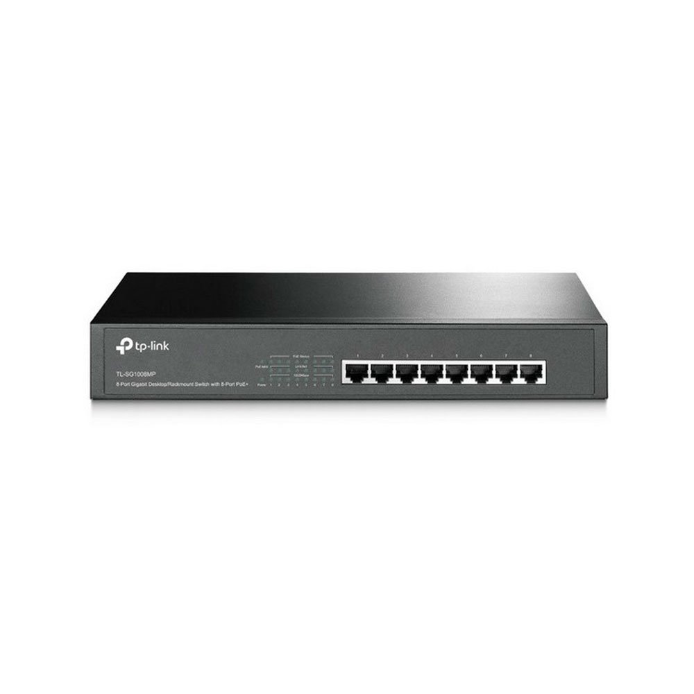TL-SG1008MP_1 Switch TP-LINK PoE de 8 Puertos Gigabit COLOR Negro - Imagen 2