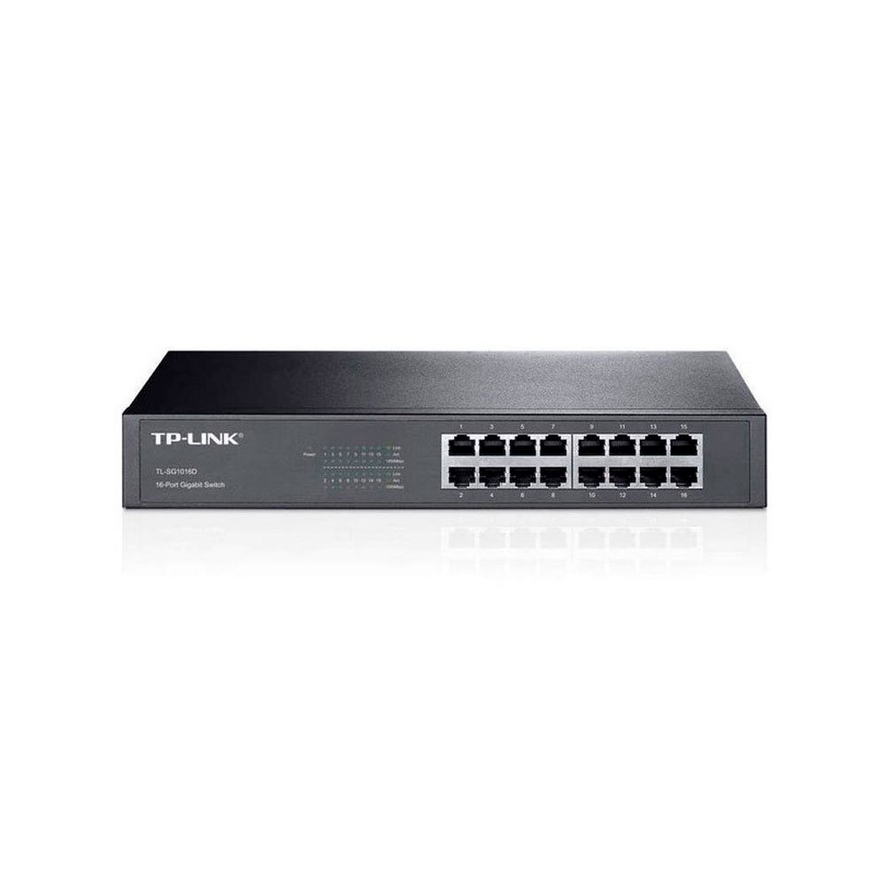 TL-SG1016D Switch TP-LINK NO Administrable con Base de Montaje / de Escritorio de 16 Puertos Gigabit - Imagen 1