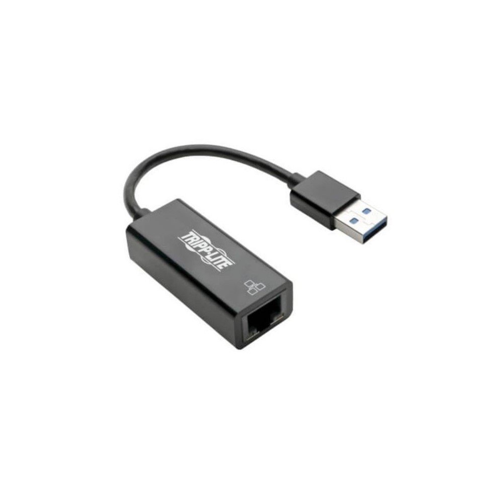 U336-000-R Adaptador de Red NIC USB 3.0 a Gigabit Ethernet, 10Mbps / 100Mbps / 1000Mbps, Negro - Imagen 1