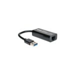 Adaptador de Red NIC USB 3.0 a Gigabit Ethernet, 10Mbps / 100Mbps / 1000Mbps, Negro - Imagen 3
