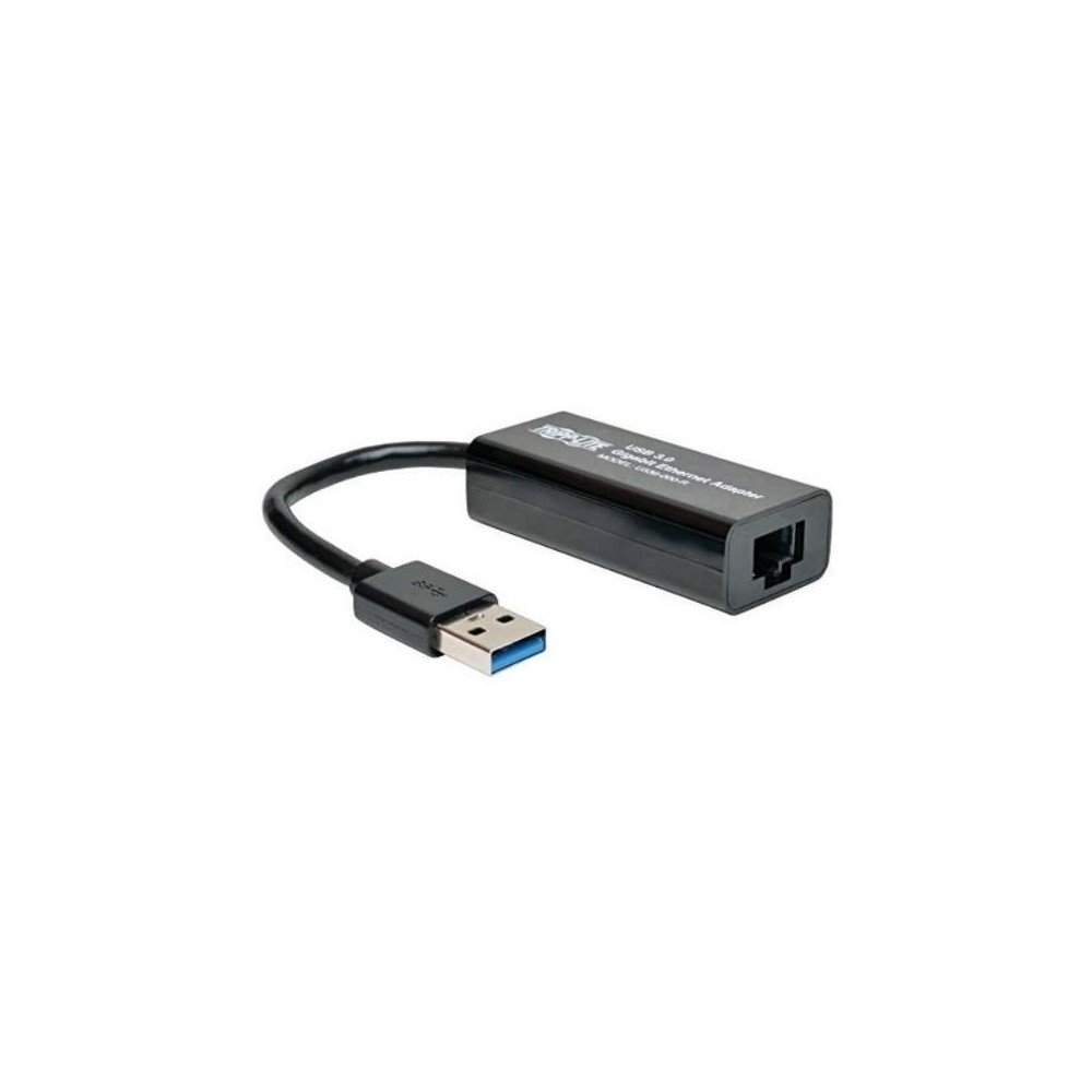 U336-000-R_2 Adaptador de Red NIC USB 3.0 a Gigabit Ethernet, 10Mbps / 100Mbps / 1000Mbps, Negro - Imagen 3