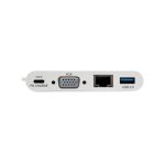 ADAPTADOR Multipuerto USB-C, VGA, Puerto USB-A, GbE, Carga PD, Blanco - Imagen 3