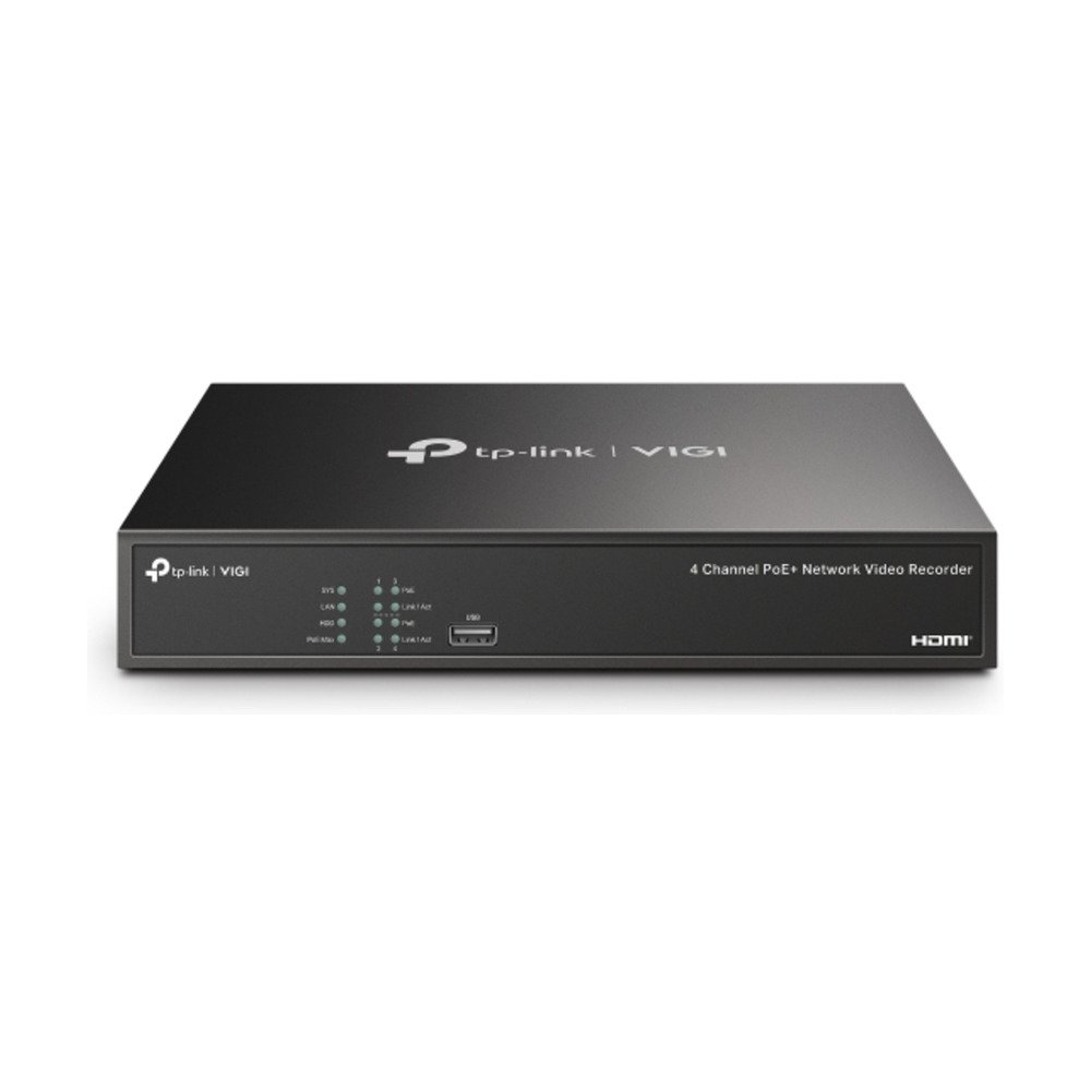 VIGI20NVR1004H Grabador NVR Tplink VIGI NVR1004H PoE de 4 Canales 4K HDMI hasta 10TB - Imagen 1
